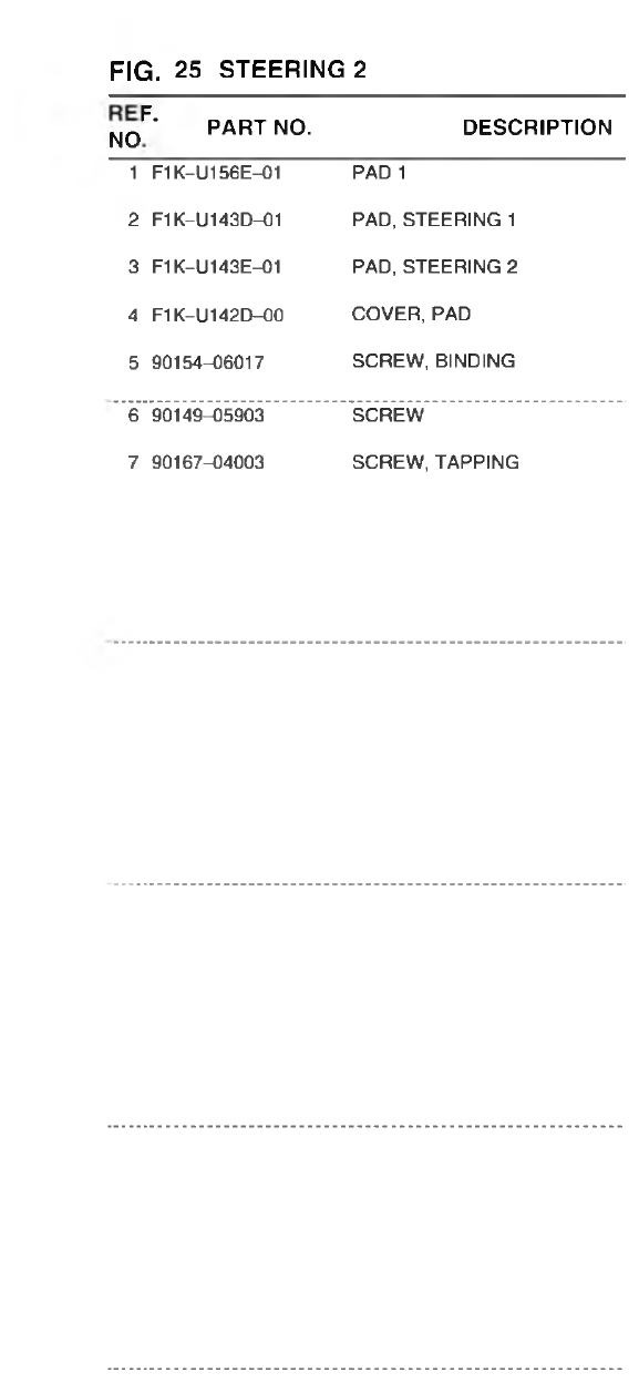 Yamaha VX700-S(F3D7_6DUD_6DU1 STEERING 2 parts diagram